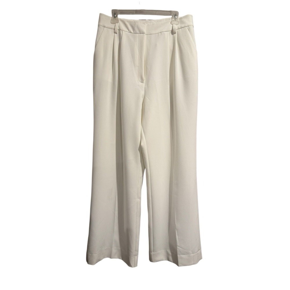 NEW Favorite Daughter The Favorite Pant Petite 14 Trouser Ivory Pleated